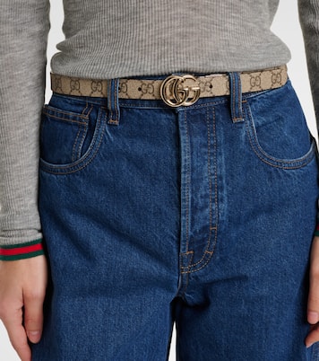 Cintura reversibile in canvas GG Marmont | Gucci