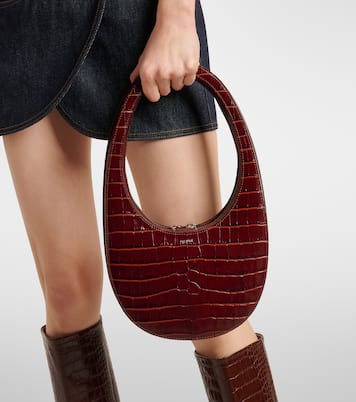 Borsa a spalla Swipe in pelle stampata | Coperni