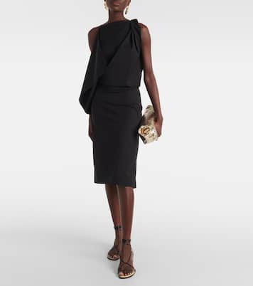 Robe midi Elena en laine mélangée | Proenza Schouler