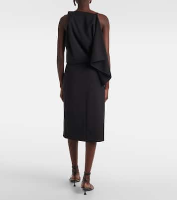 Robe midi Elena en laine mélangée | Proenza Schouler