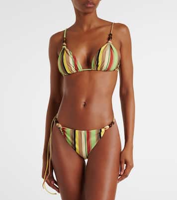 Top bikini Poolside a righe | SIR