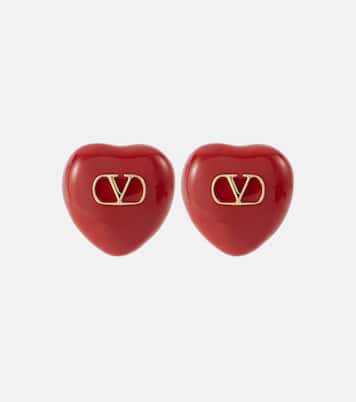 Pendientes de clip Coeur Royal con esmalte | Valentino