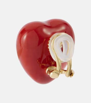 Pendientes de clip Coeur Royal con esmalte | Valentino