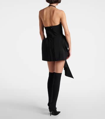 Asymmetric draped minidress | Mugler