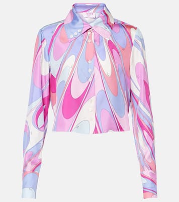 Camicia cropped in twill di seta | Pucci