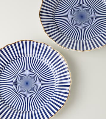 Arcane set of 4 porcelain dinner plates | Bitossi