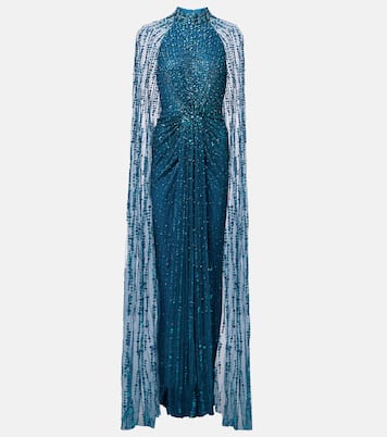 Cairo sequined caped gown  | Jenny Packham