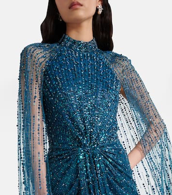 Cairo sequined caped gown  | Jenny Packham