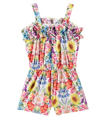 Jumpsuit corta in cotone floreale | Tartine et Chocolat
