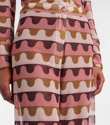 Giardino printed straight pants | Adriana Degreas
