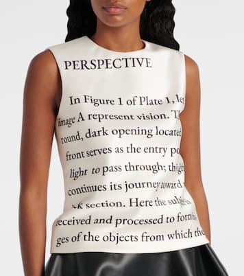 Printed duchesse top | JW Anderson