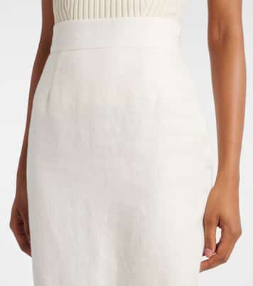 Matilda tiered linen pencil skirt | Posse