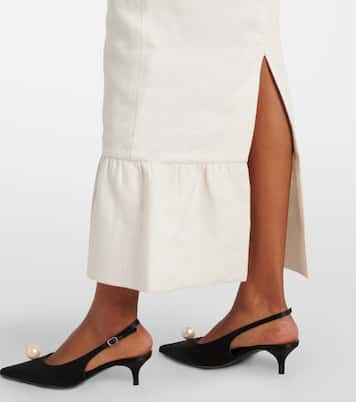 Matilda tiered linen pencil skirt | Posse