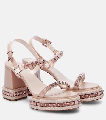 Sandali con plateau Superaclou 85 in pelle | Christian Louboutin