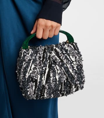 Tote Bag aus Jacquard mit Pailletten | Dries Van Noten