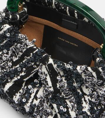 Tote Bag aus Jacquard mit Pailletten | Dries Van Noten
