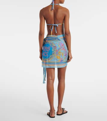 Paréo imprimée en coton et soie | Versace
