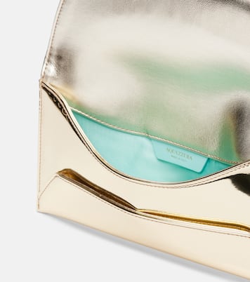 Envelope 메탈릭 레더 클러치 | Aquazzura