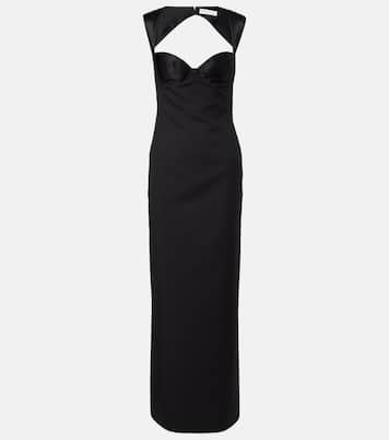 Cutout virgin wool corset gown | Nina Ricci