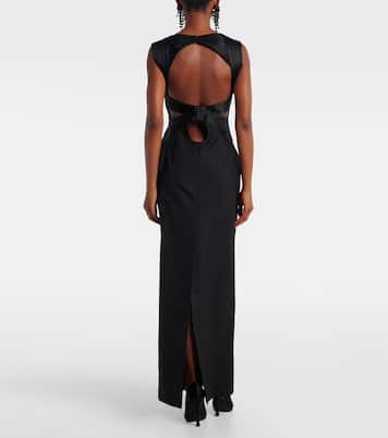 Cutout virgin wool corset gown | Nina Ricci