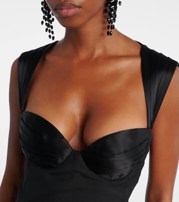 Cutout virgin wool corset gown | Nina Ricci