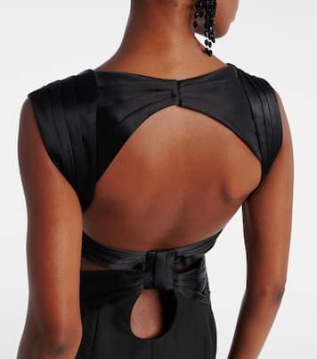 Cutout virgin wool corset gown | Nina Ricci