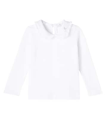 Blusa de popelín en mezcla de algodón | Monnalisa