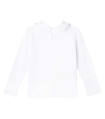 Blusa de popelín en mezcla de algodón | Monnalisa