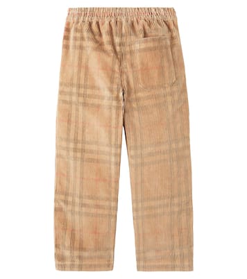 Burberry Check cotton corduroy pants | Burberry Kids