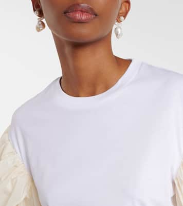 Puff-sleeve cotton jersey T-shirt | Simone Rocha