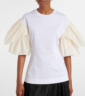 Puff-sleeve cotton jersey T-shirt | Simone Rocha