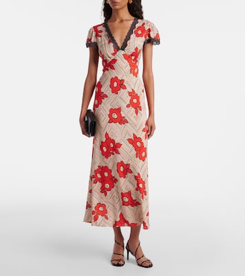 Clarice floral midi dress | Rixo