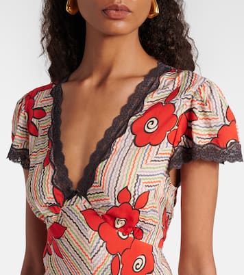 Clarice floral midi dress | Rixo