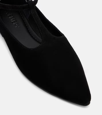 Mary-Jane-Ballerinas Ward aus Veloursleder | A.Emery