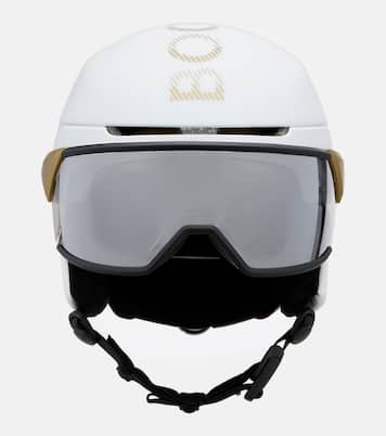 Logo leather-trimmed ski helmet | Bogner