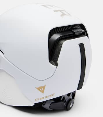 Logo leather-trimmed ski helmet | Bogner
