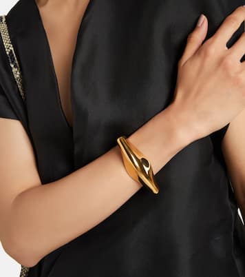 Lotus 18kt gold-plated cuff bracelet | Khaite
