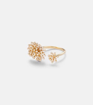 Ring Burst Flower aus 14kt Gelbgold mit Diamanten | Sydney Evan