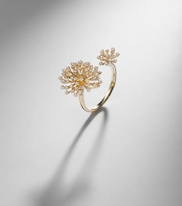Ring Burst Flower aus 14kt Gelbgold mit Diamanten | Sydney Evan