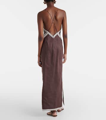 x Laurence Leenaert Leandra ramie maxi dress | Alémais