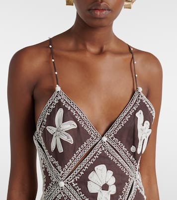 x Laurence Leenaert Leandra ramie maxi dress | Alémais