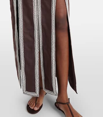 x Laurence Leenaert Leandra ramie maxi dress | Alémais