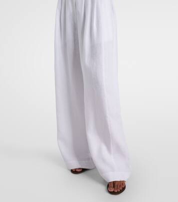 Parker linen wide-leg trousers | Posse