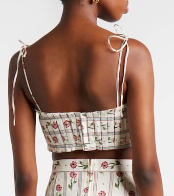 Bedrucktes Top Morgina aus Leinen | Agua by Agua Bendita