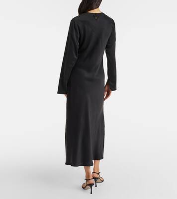 Salina silk charmeuse maxi dress | Asceno