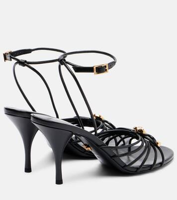 Leather slingback sandals | Versace