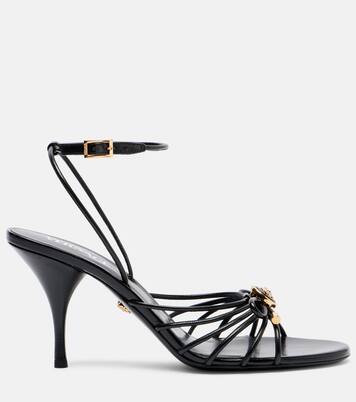 Leather slingback sandals | Versace