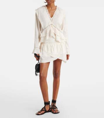 Damienne cotton and linen-blend top | Marant Etoile