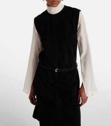 Belted suede minidress | Toteme