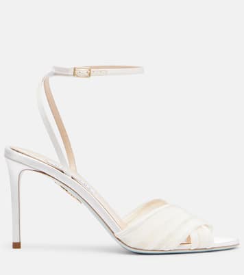 Voile 85 satin slingback sandals | Aquazzura